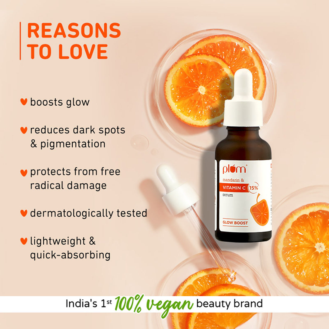 Plum 15% Vitamin C Face Serum with Mandarin – photo 2