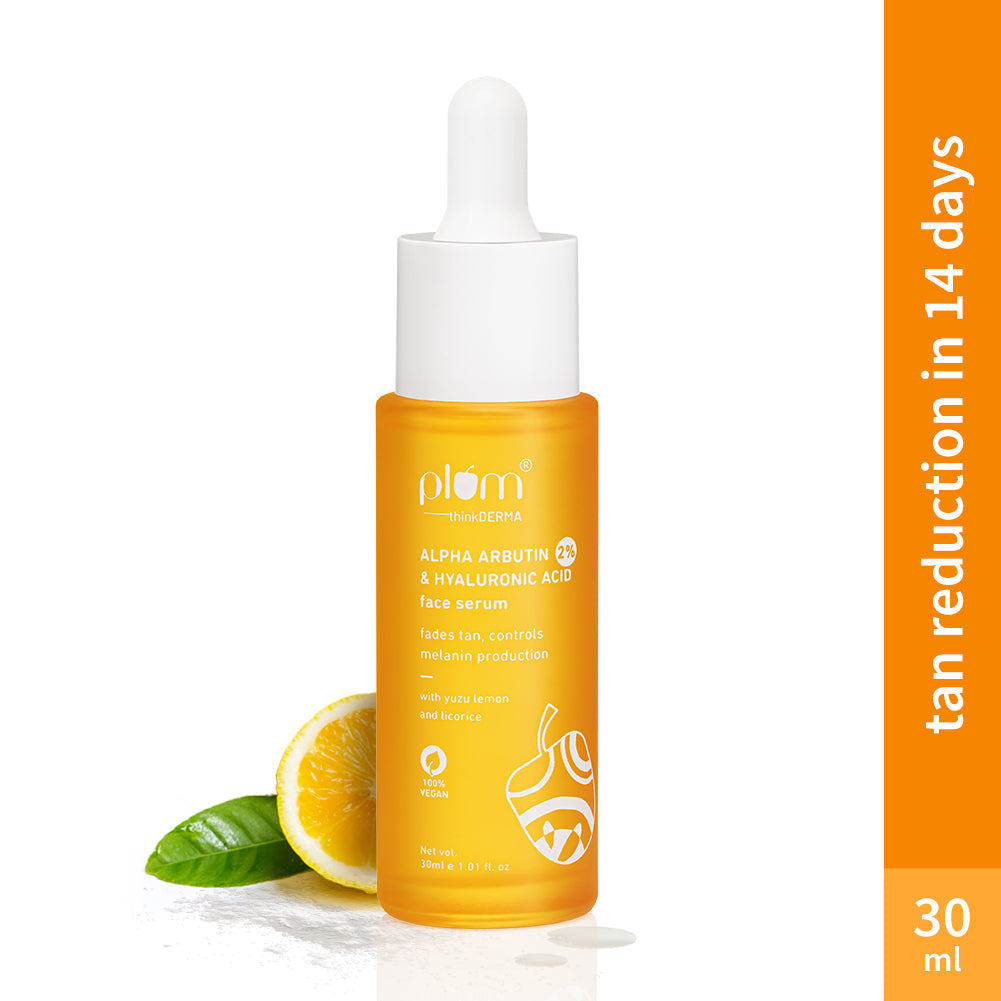 Plum 2% Alpha Arbutin & Hyaluronic Acid Tan Fading Face Serum (30ml) – photo 2
