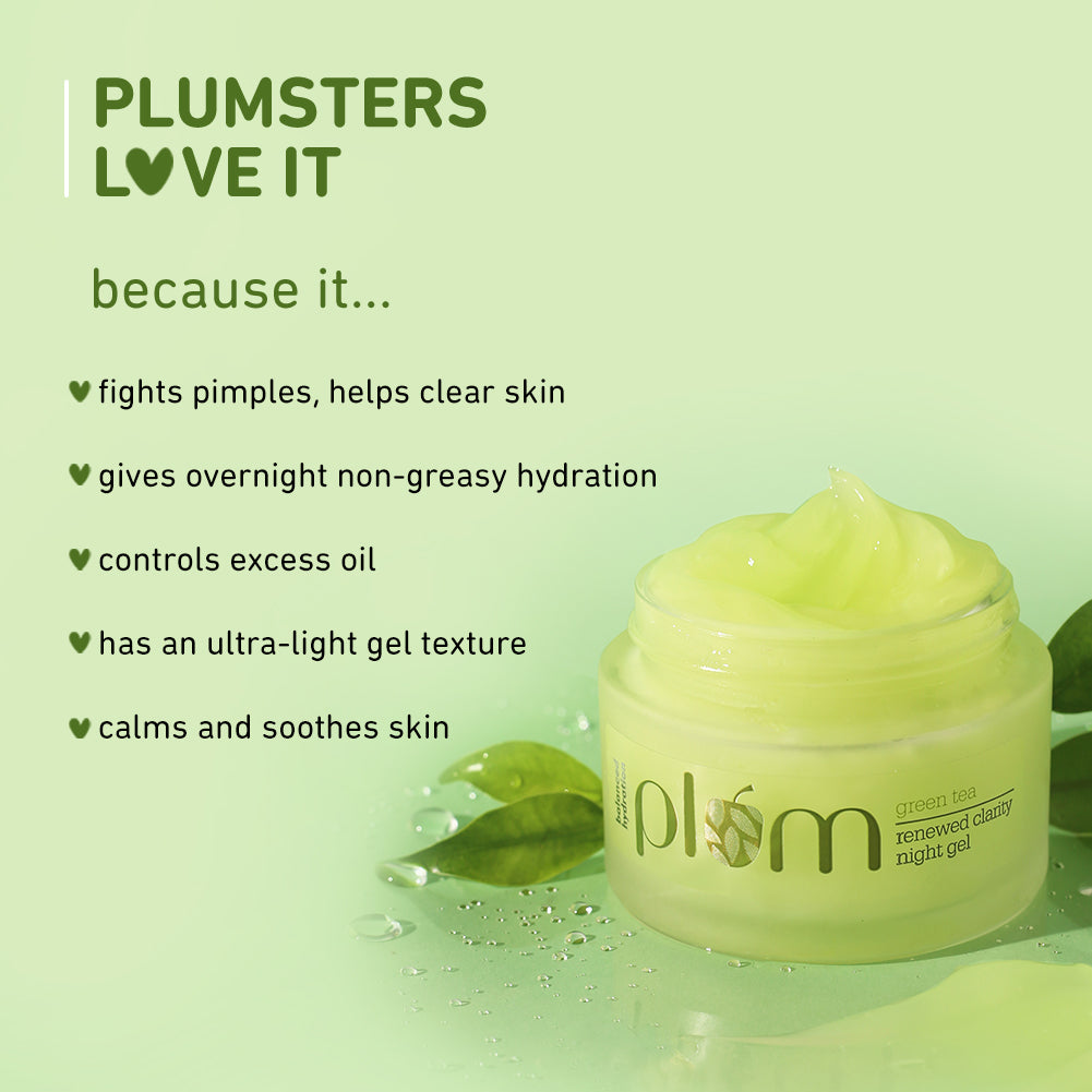 Plum Green Tea Renewed Clarity Night Gel – photo 2