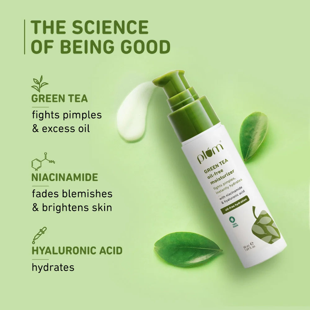 Plum Green Tea Oil-Free Moisturizer (For Oily & Acne-Prone Skin) - 50 ml – photo 4