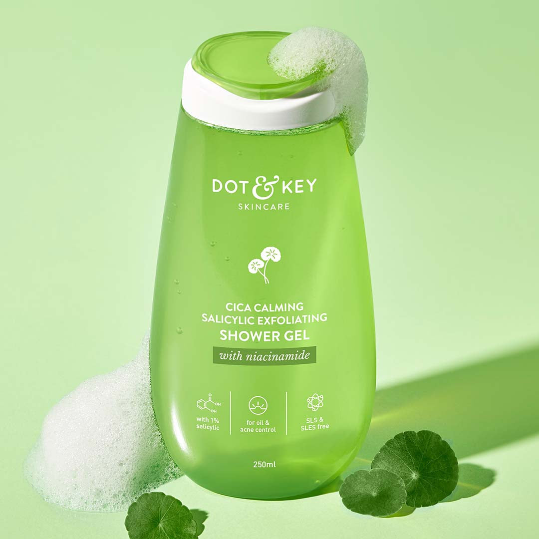 Dot & Key Cica + 1% Salicylic Acid Exfoliating Shower Gel - 250 ml – photo 1