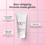O3+ Brightening Face Wash with Cucumber & Aloe Vera Extract
