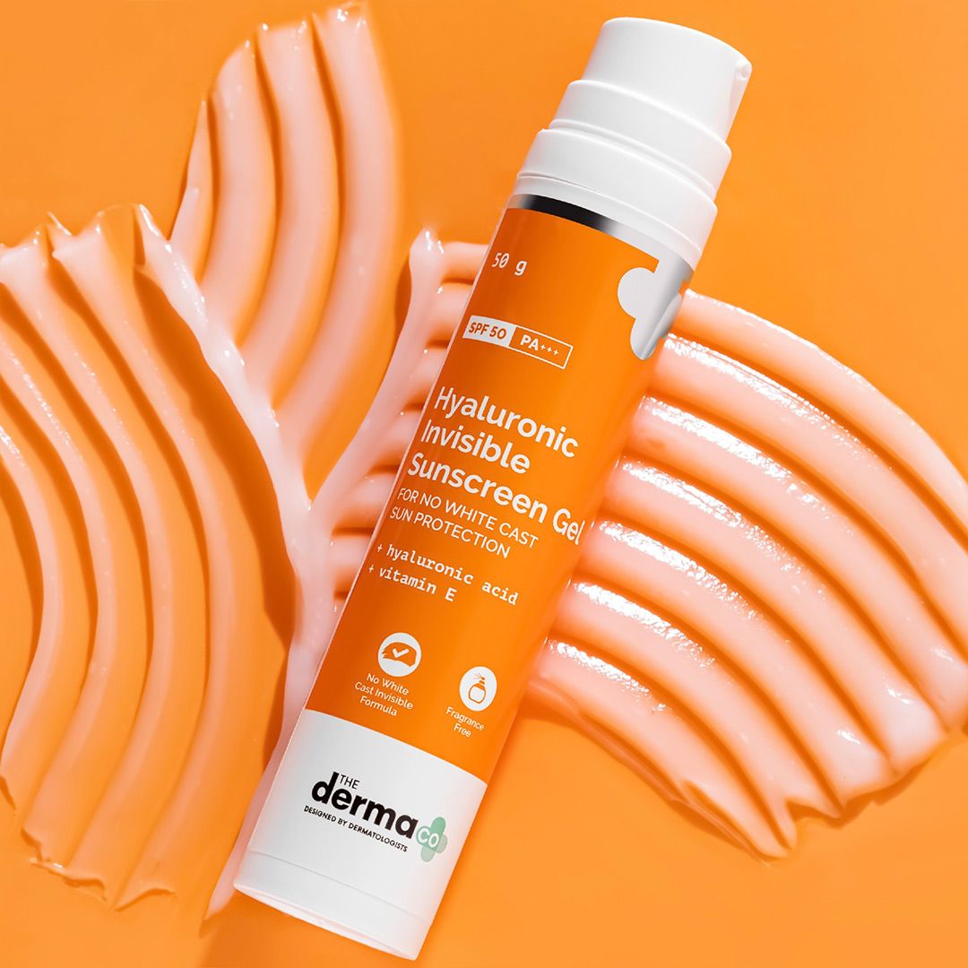 The Derma Co Hyaluronic Invisible Sunscreen Gel with Hyaluronic Acid & Vitamin E - 50g – photo 1