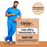 GHAR SOAPS Sandalwood & Saffron Magic Soap (Chandan & Kesar Bath Soap, 100g)