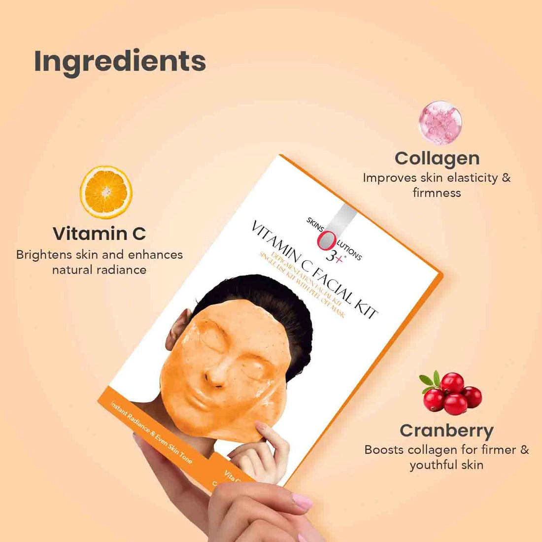 O3+ Vitamin C Facial Kit with Peel Off Mask (45 g) – image 4