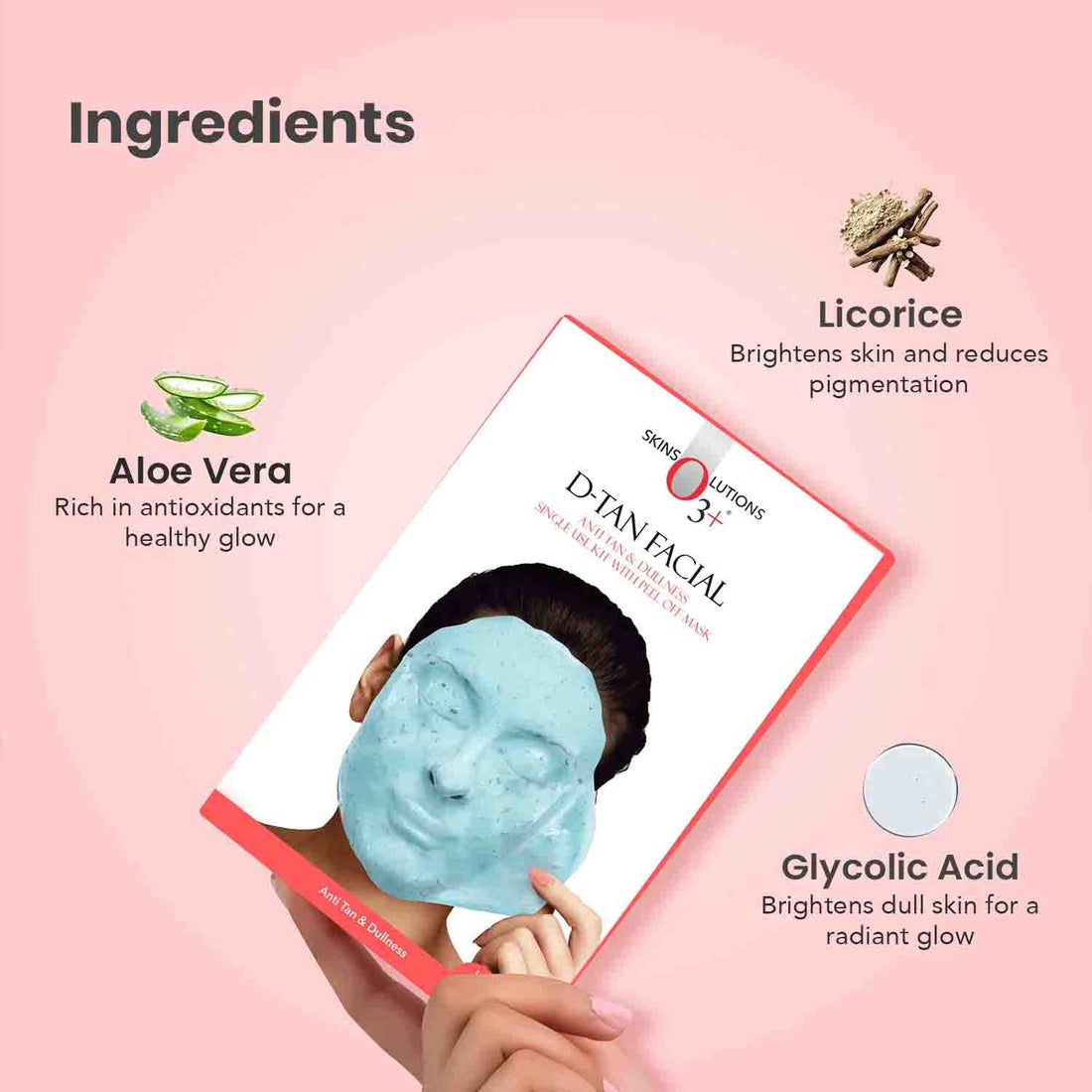 O3+ D-Tan Facial Kit with Peel Off Mask (45 g) – image 4