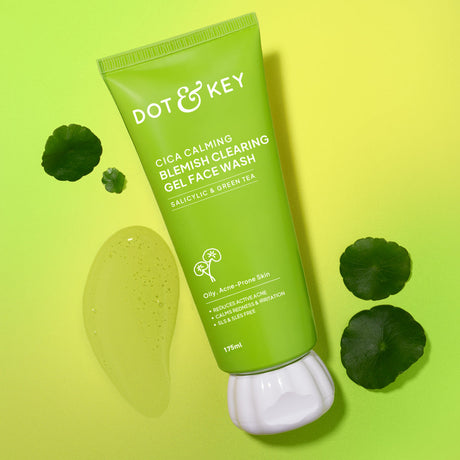 Dot & Key Cica + 2% Salicylic Acid Face Wash for Oily & Acne-Prone Skin (175 ml)