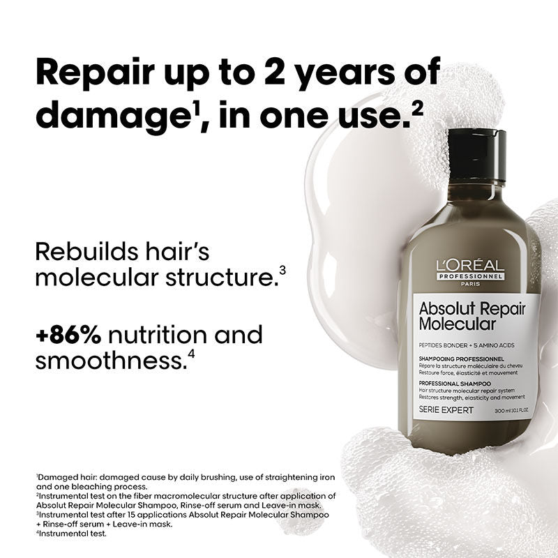L'Oréal Professionnel Absolut Repair Molecular Sulfate-Free Deep Repair Shampoo – photo 2