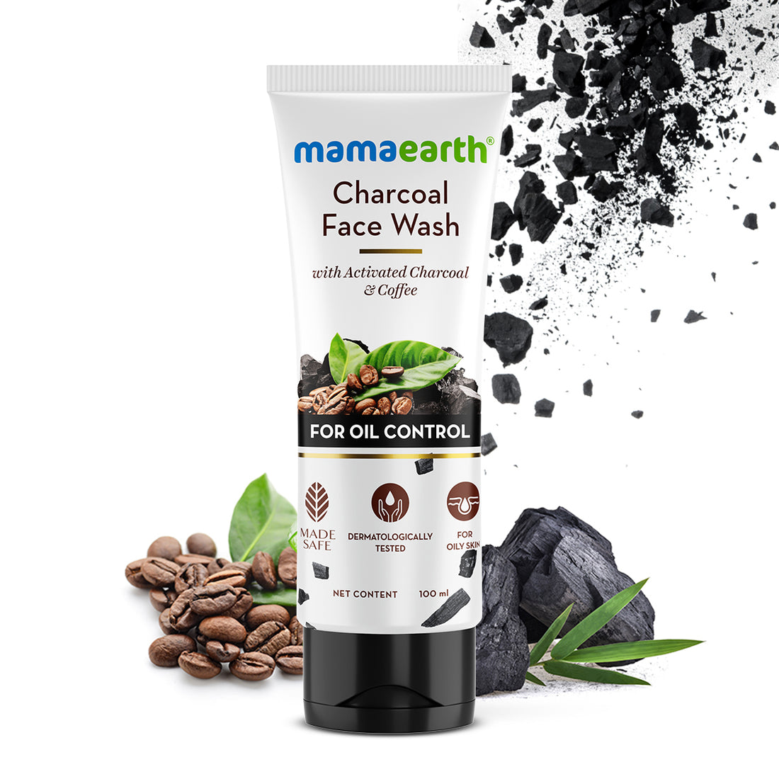 Mamaearth M Charcoal Face Wash (100ml) – photo 1