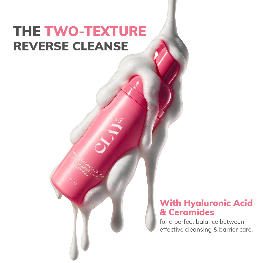 ClayCo Foam-to-Cream Cleanser with (50ml)