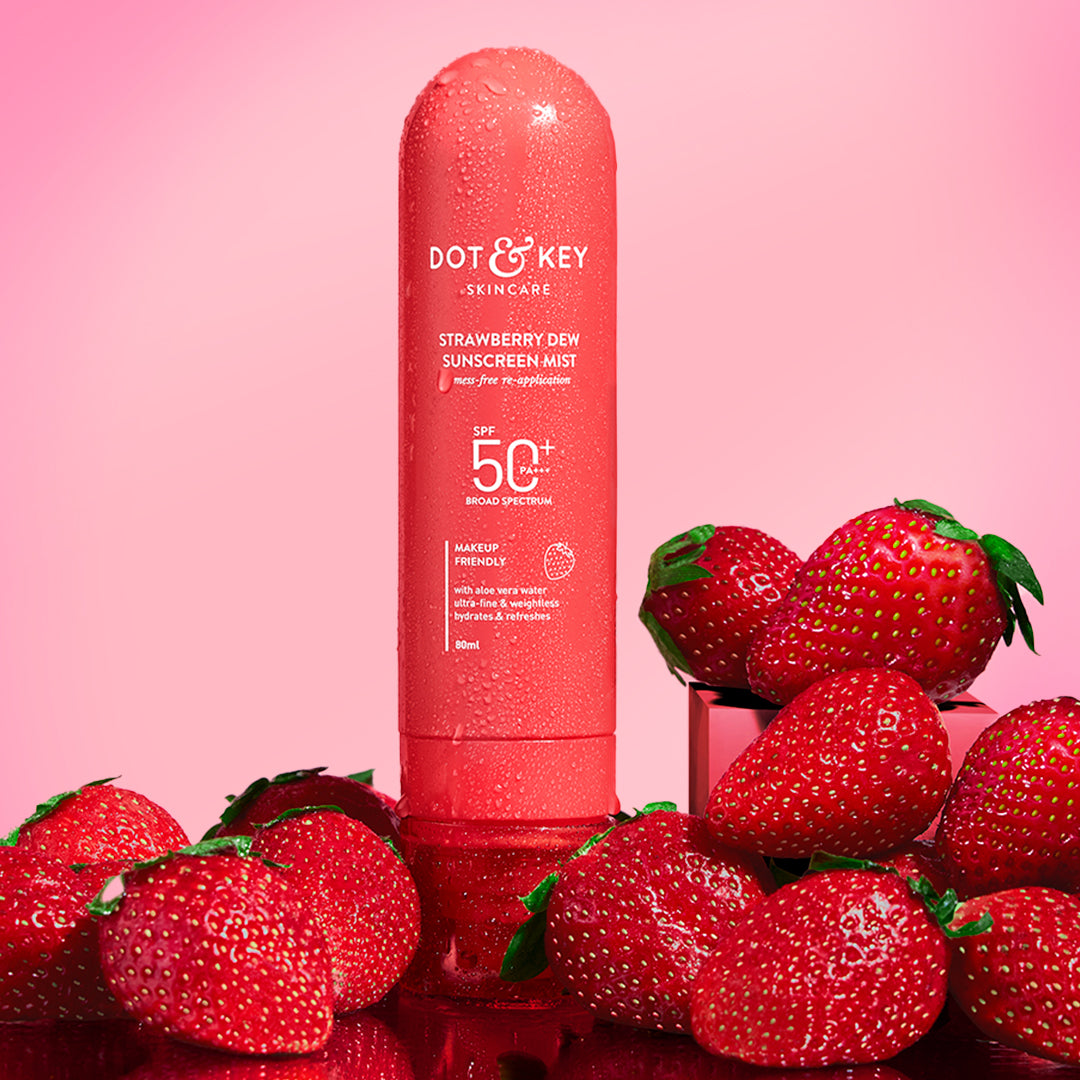 Dot & Key Strawberry Dew Sunscreen Face Mist SPF 50+ PA+++