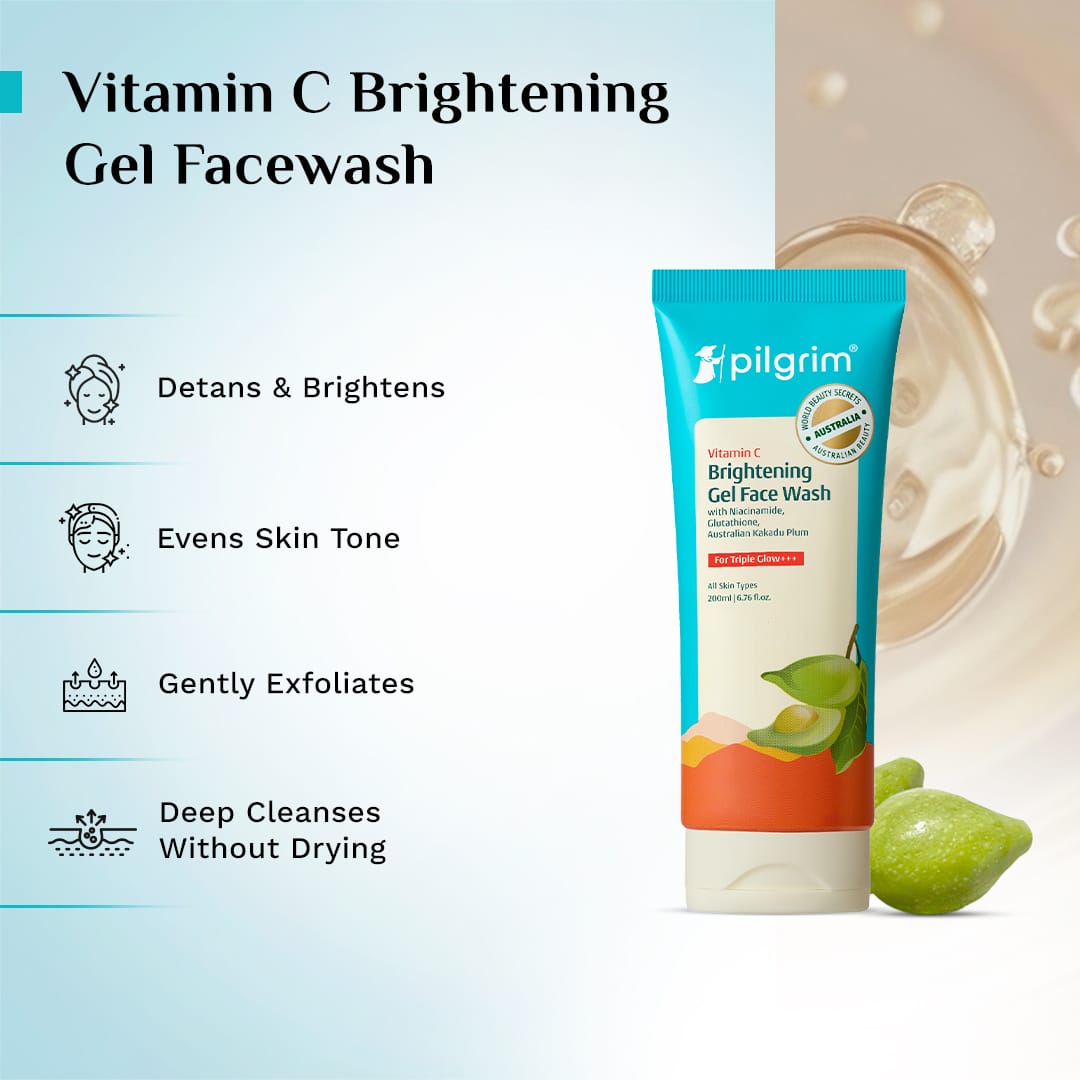 Pilgrim Vitamin C Brightening Gel Face Wash (100ml) – photo 6