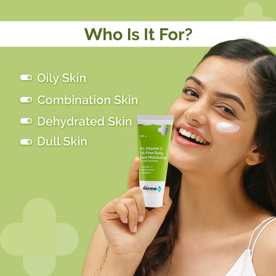 The Derma Co 5% Vitamin C Oil-Free Daily Face Moisturizer for Skin Radiance (100g) – photo 3