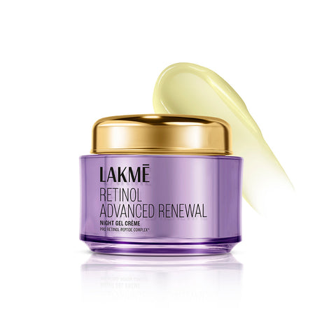 Lakmé Retinol Advanced Renewal Night Gel Crème (Pro-Retinol Peptide Complex), 50g