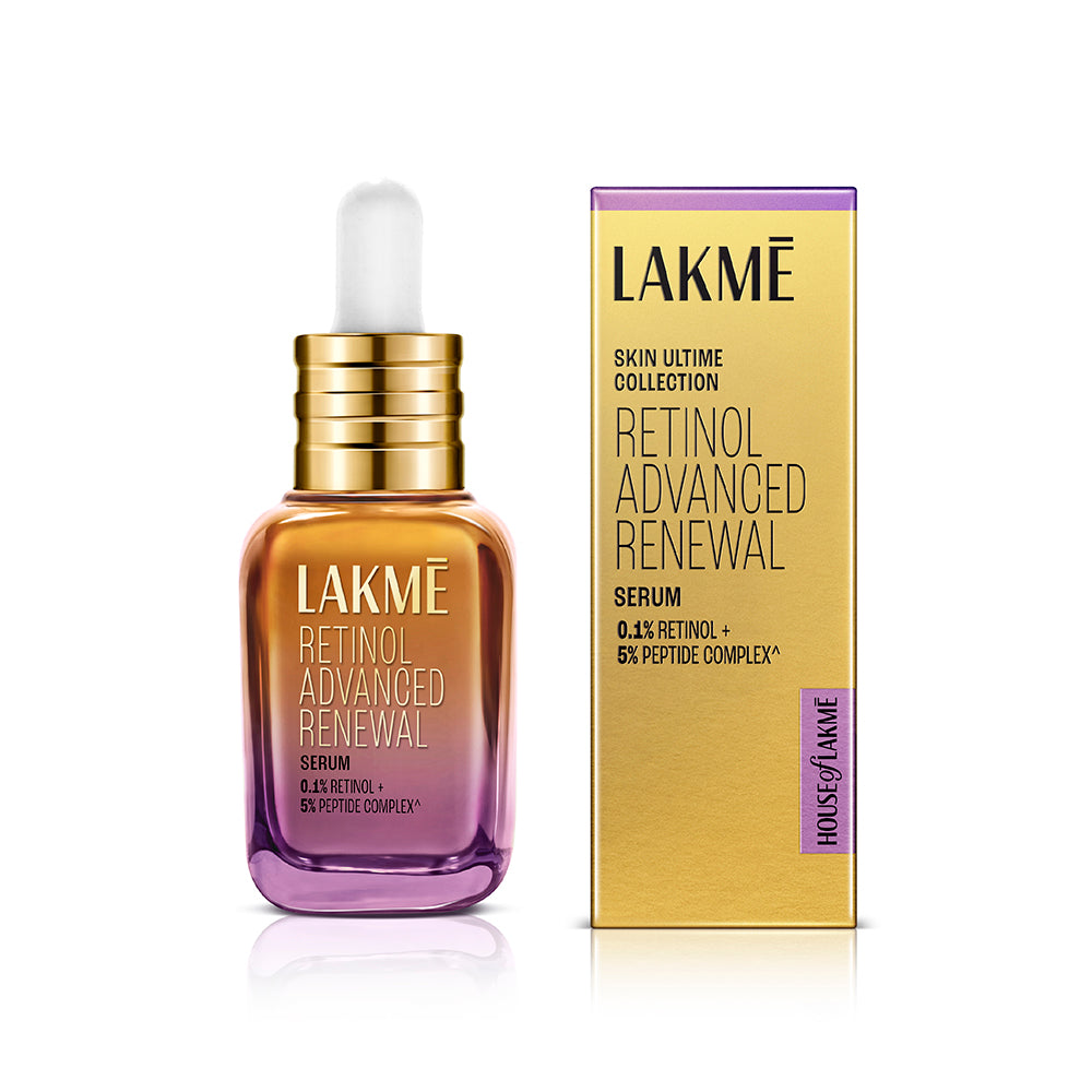 Lakmé Retinol Advanced Renewal Serum 0.1% Retinol + 5% Peptide Complex (30 ml) – photo 2