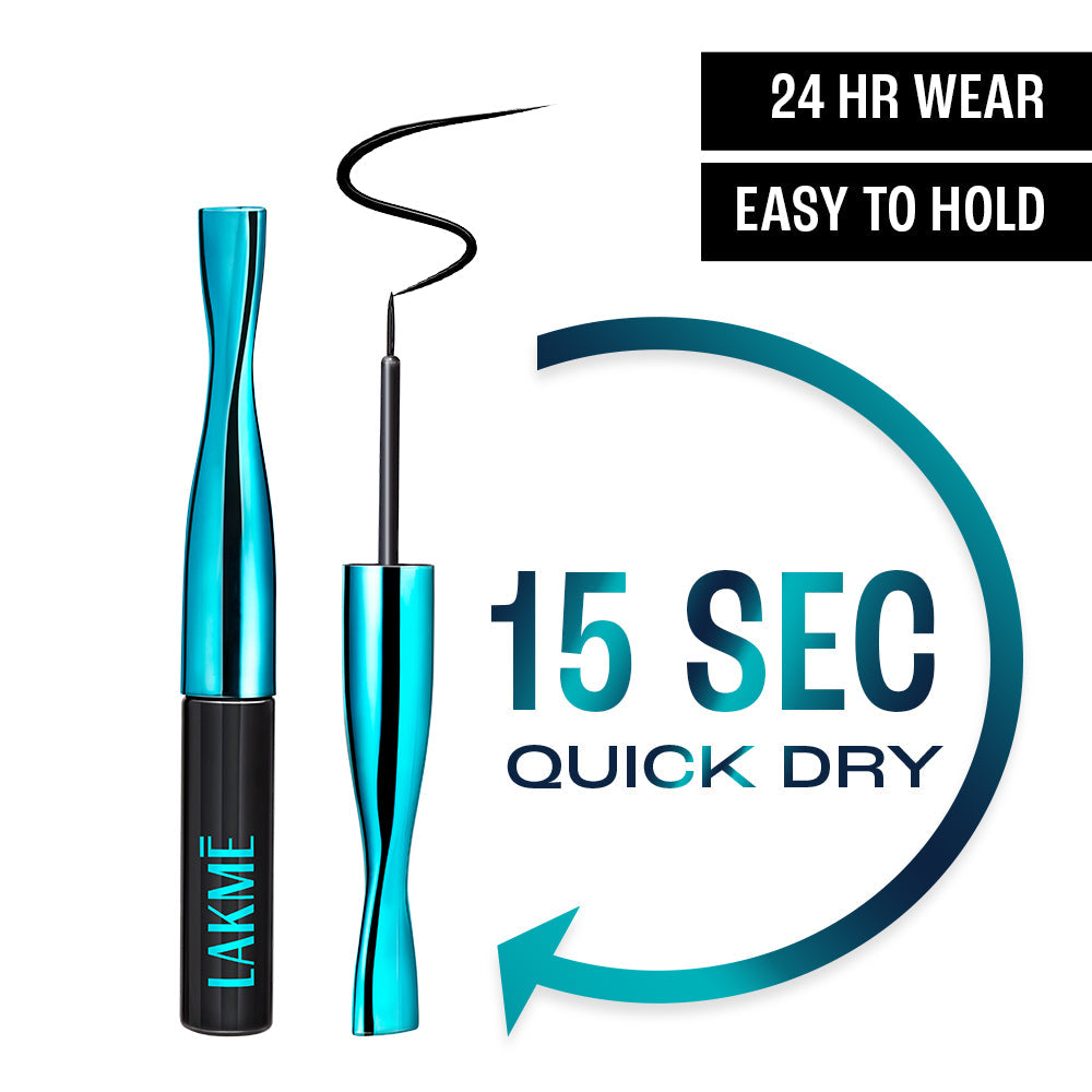 Lakmé 9 to 5 Eyeconic Liquid Eyeliner - Black (4.5 ml) – photo 2
