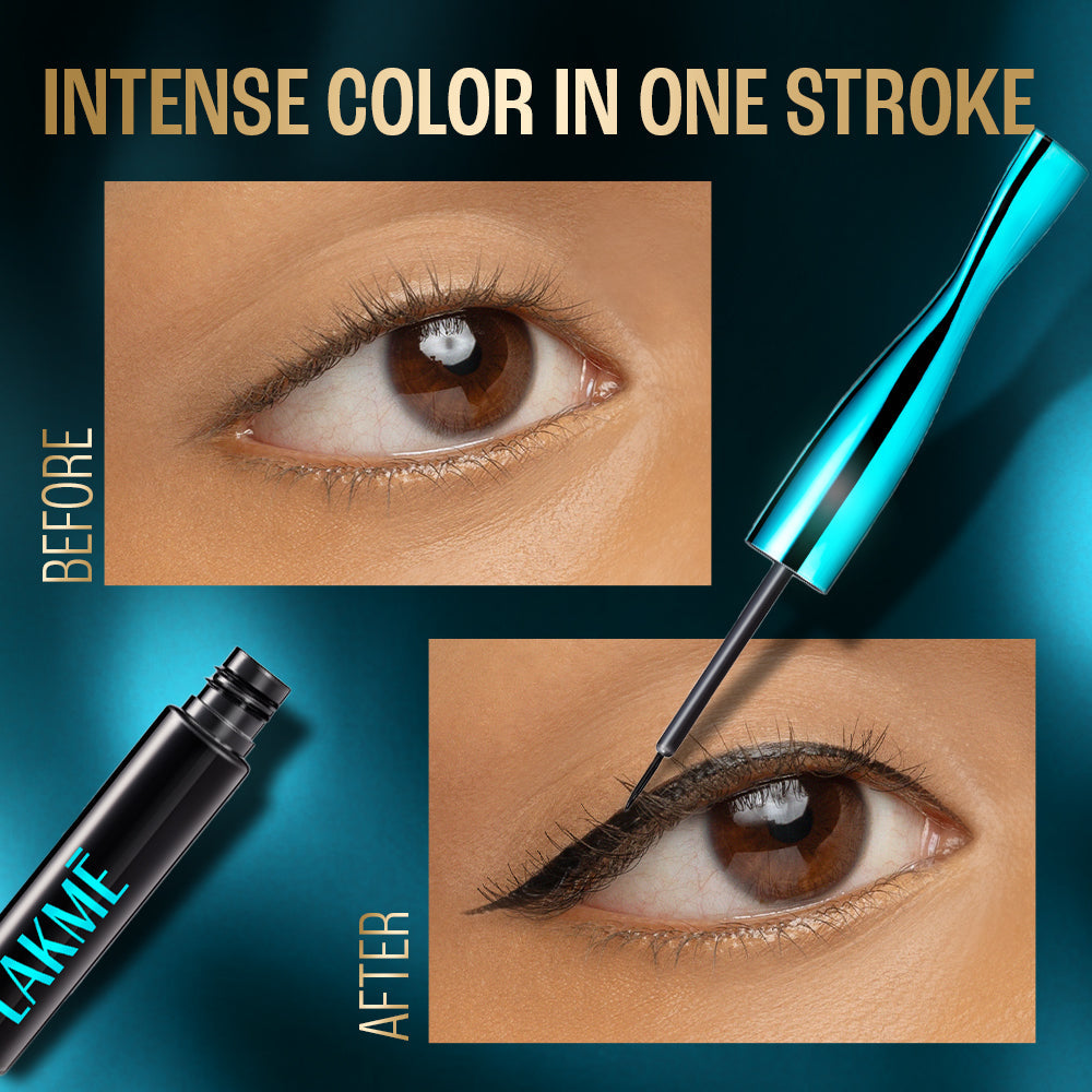 Lakmé 9 to 5 Eyeconic Liquid Eyeliner - Black (4.5 ml) – photo 5