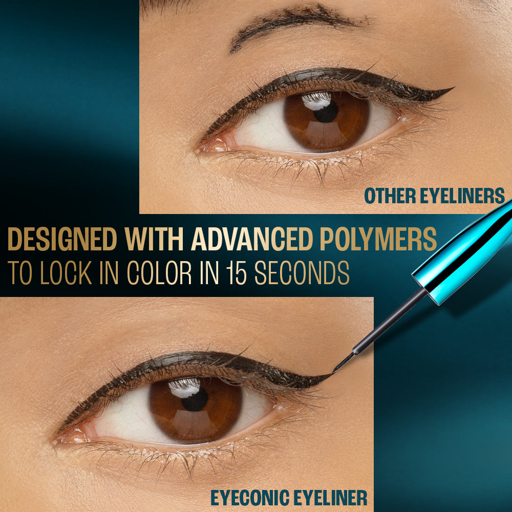 Lakmé 9 to 5 Eyeconic Liquid Eyeliner - Black (4.5 ml) – photo 7