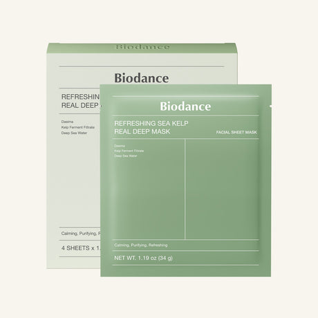 Biodance Refreshing Sea Kelp Real Deep Mask (Pack of 4)