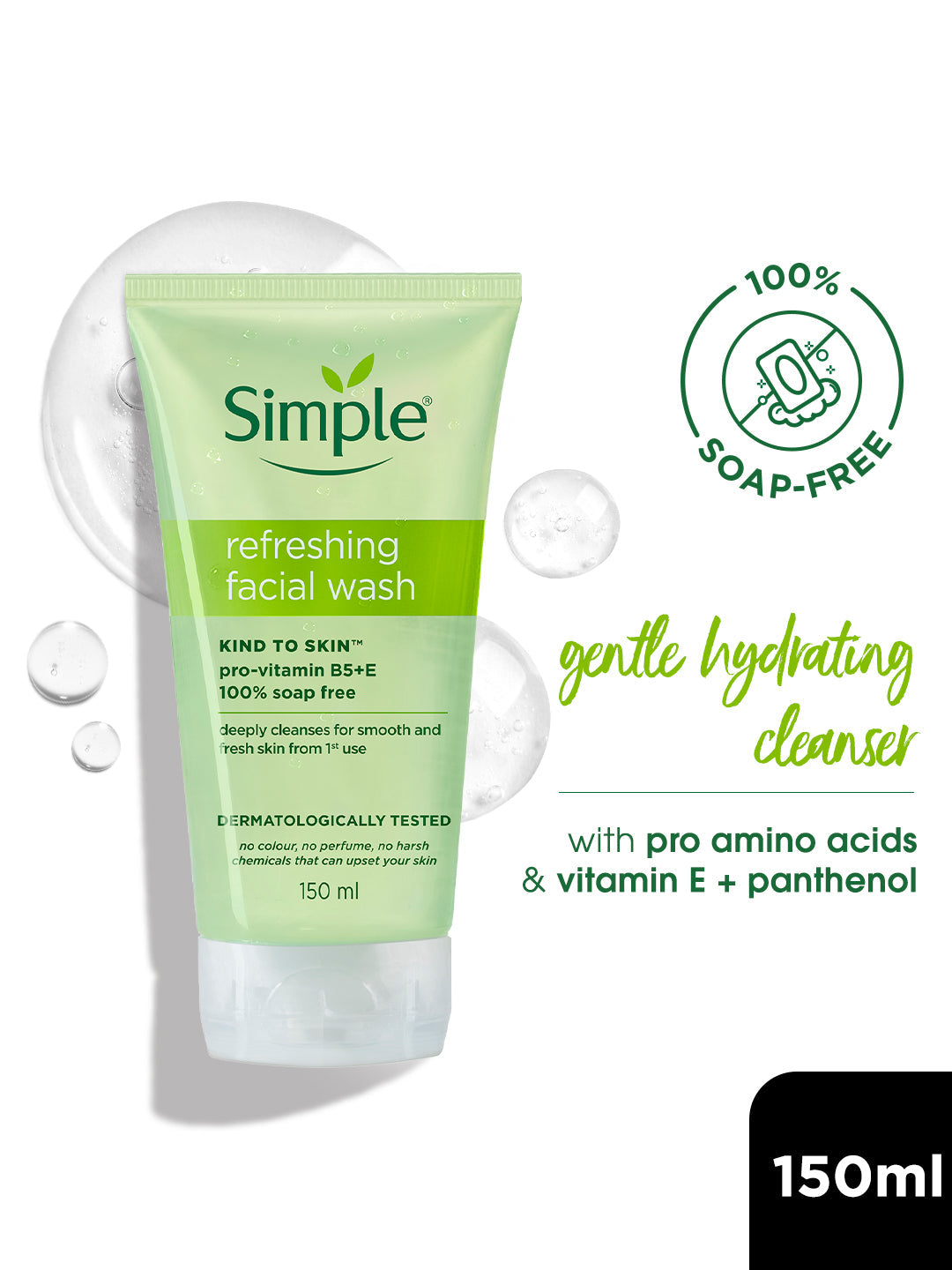 Simple Kind to Skin Refreshing Facial Wash (150 ml)