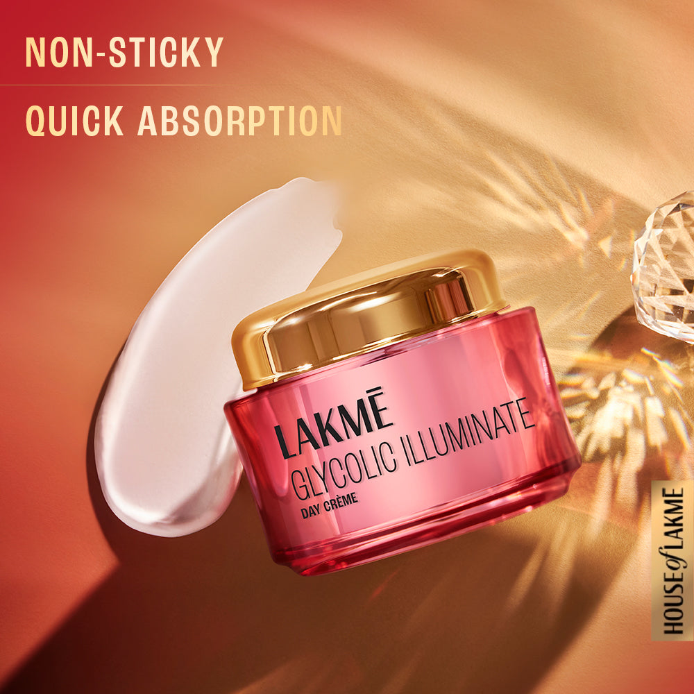 Lakmé Glycolic Illuminate Day Cream with Glycolic Acid for Radiant & Even Tone Skin (50 g) – photo 4