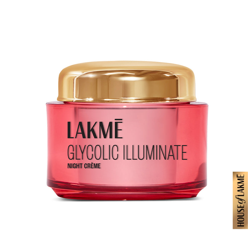 Lakmé Glycolic Illuminate Night Cream with Glycolic Acid & 1% Niacinamide (50 g) – photo 1