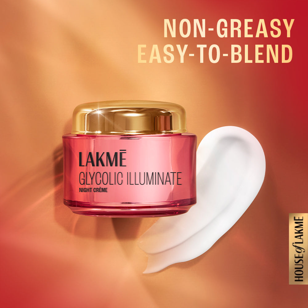 Lakmé Glycolic Illuminate Night Cream with Glycolic Acid & 1% Niacinamide (50 g) – photo 5