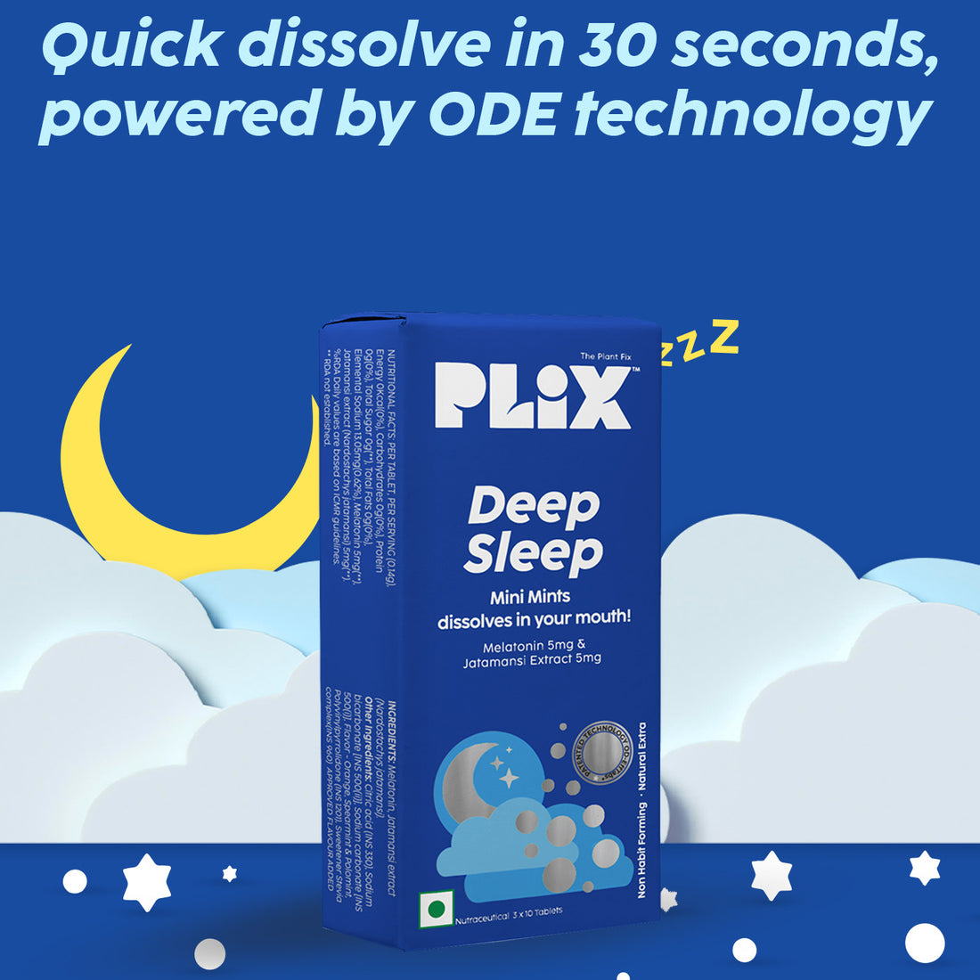 Plix Deep Sleep Mini mints for relaxation (30 mints) – photo 1