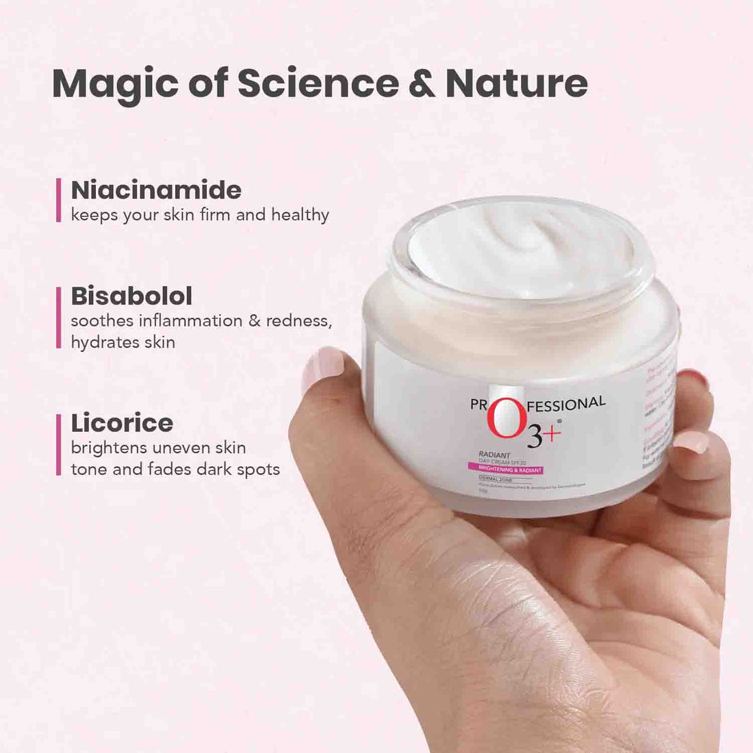 O3+ Radiant Day Cream SPF 30 (Brightening & Radiant) (50g) – photo 6