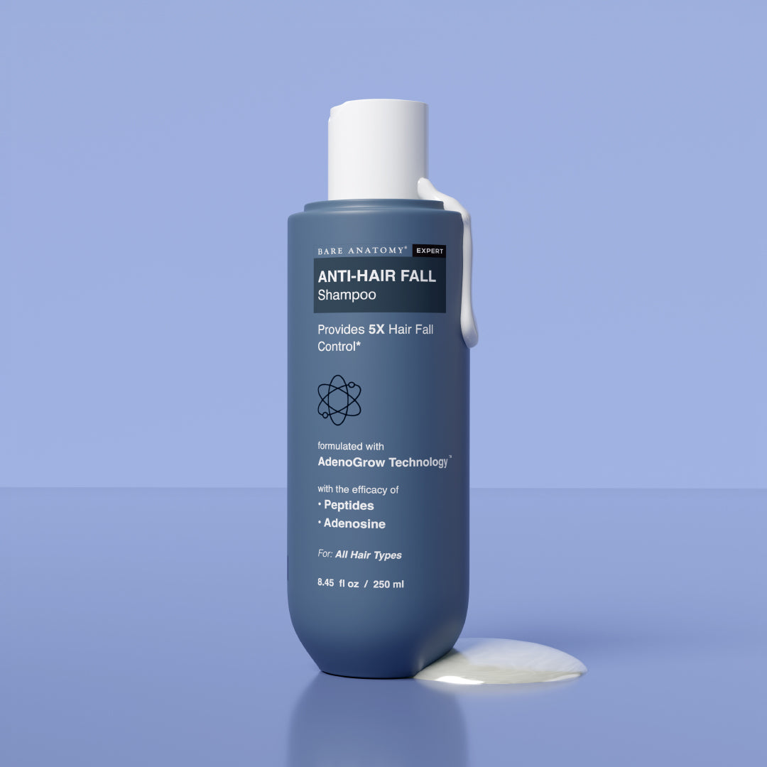 Bare Anatomy Anti-Hair Fall Shampoo with Adenosine & Peptides | 5X Hairfall Control