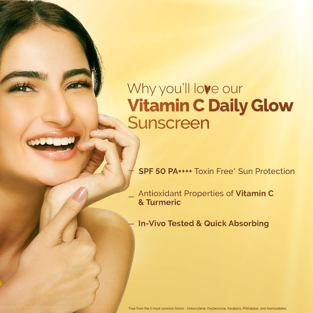 Mamaearth Vitamin C Daily Glow Sunscreen SPF 50 PA++++ (50g) – photo 3