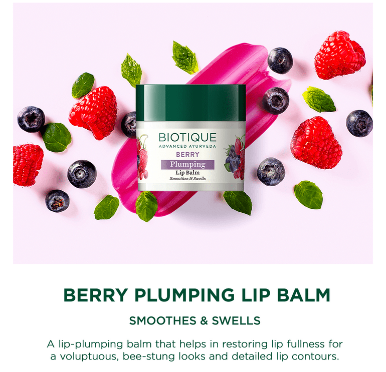 Biotique Bio Berry Plumping Lip Balm (12g) – photo 3