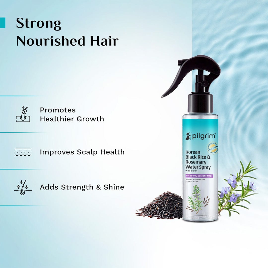 Pilgrim Korean Black Rice and Rosemary Water Spray With Biotin (Spanish Rosemary) - 100 ml – photo 3
