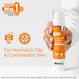 The Derma Co 1% Hyaluronic Sunscreen Aqua Gel with SPF 50 & PA++++