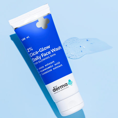 The Derma Co 2% Cica-Glow Daily Face Wash with Tranexamic Acid & Licorice Extract - 100ml