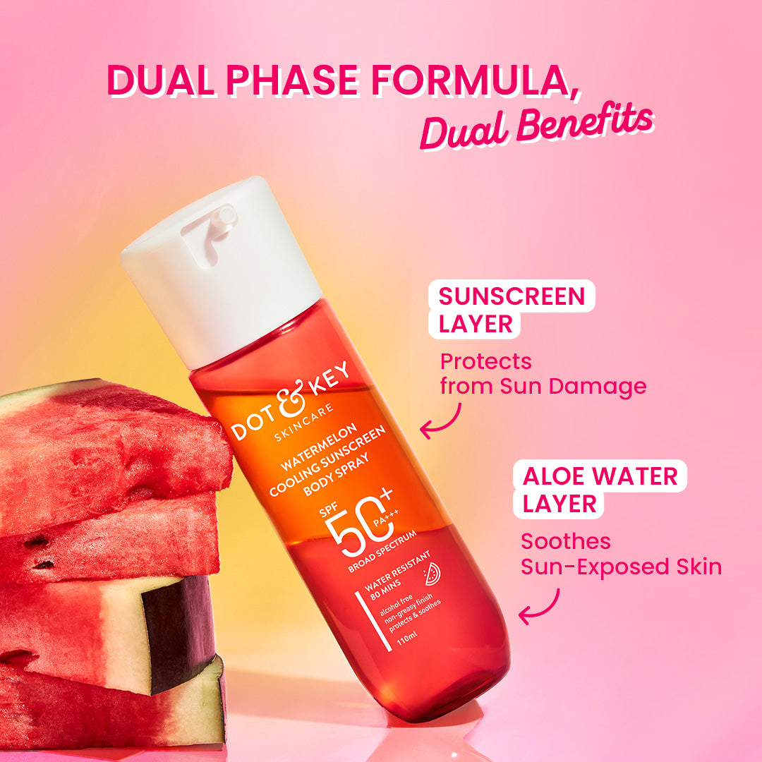 Dot & Key Watermelon Cooling Sunscreen Body Spray SPF 50+ PA+++ (110ml) – photo 3