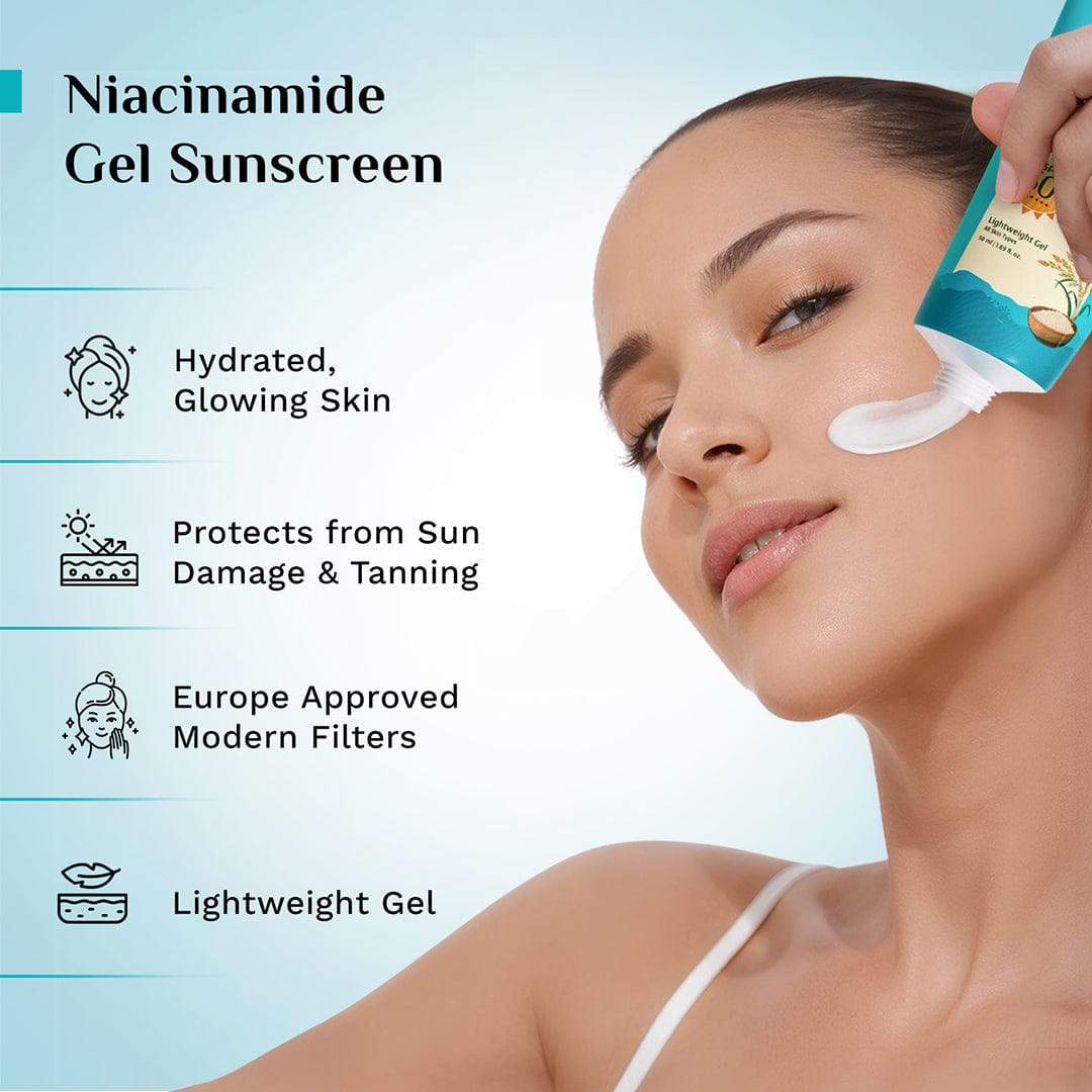 Pilgrim 5% Niacinamide Hydra Glow Gel Sunscreen SPF 50+ PA++++ (50 ml) – photo 3
