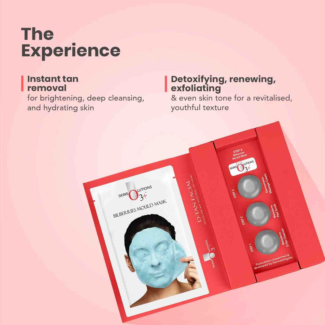 O3+ D-Tan Facial Kit with Peel Off Mask (45 g) – image 2