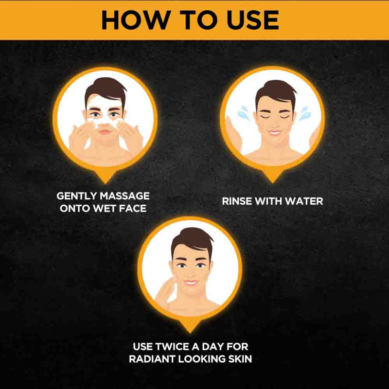 Garnier Men Turbo Bright Anti-Pollution Double Action Face Wash (100g) – photo 7