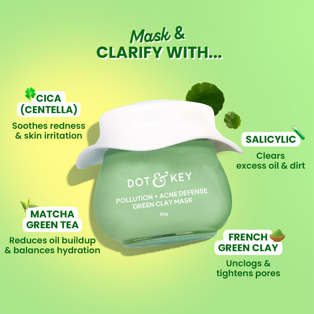 Dot & Key Cica & Salicylic French Green Clay Face Mask (85 g) – photo 3