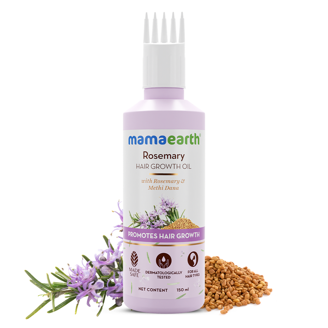 Mamaearth Rosemary Hair Growth Oil with Rosemary & Methi Dana (150ml) – photo 2
