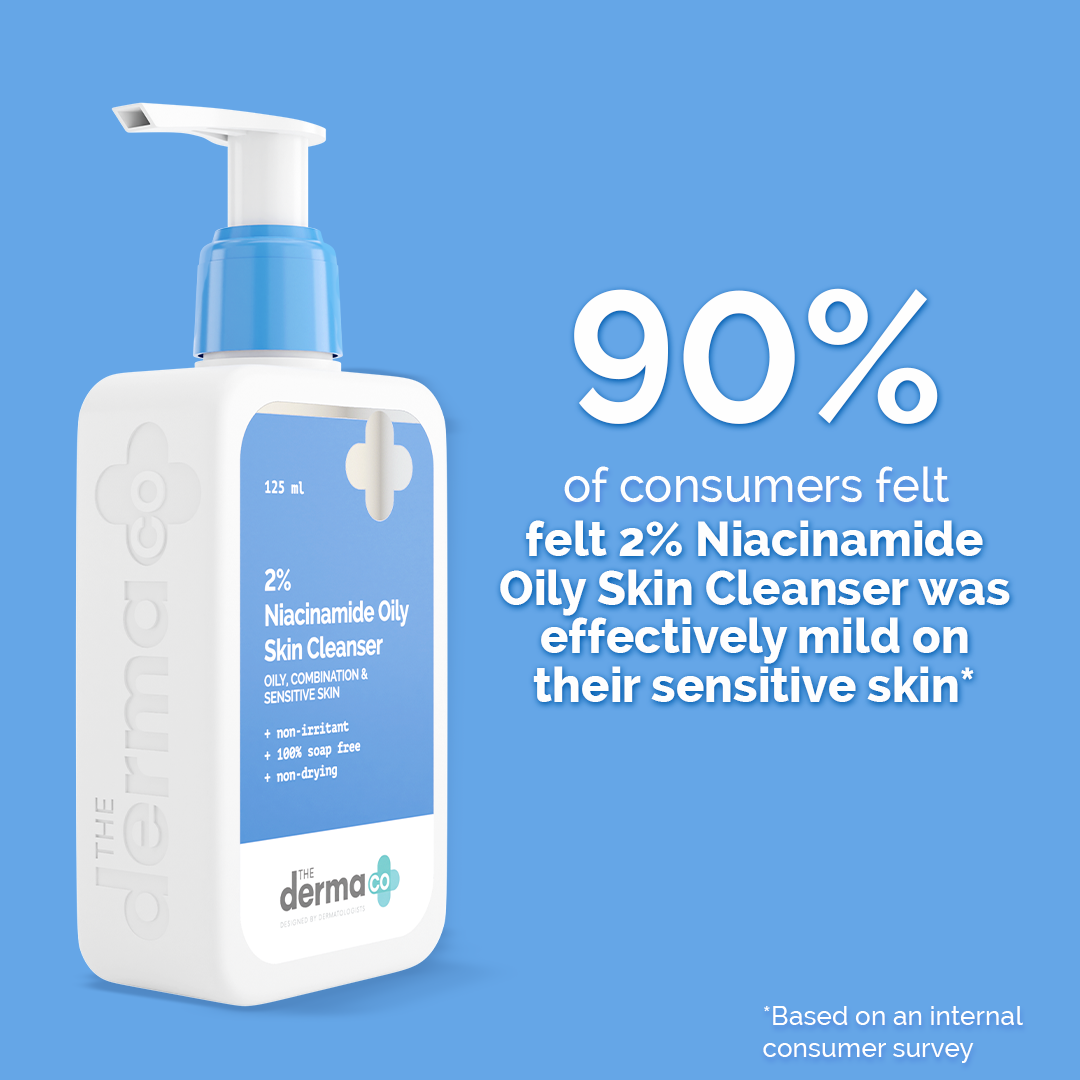 The Derma Co 2% Niacinamide Oily Skin Cleanser for Sensitive, Oily & Combination Skin - 125 ml – photo 3