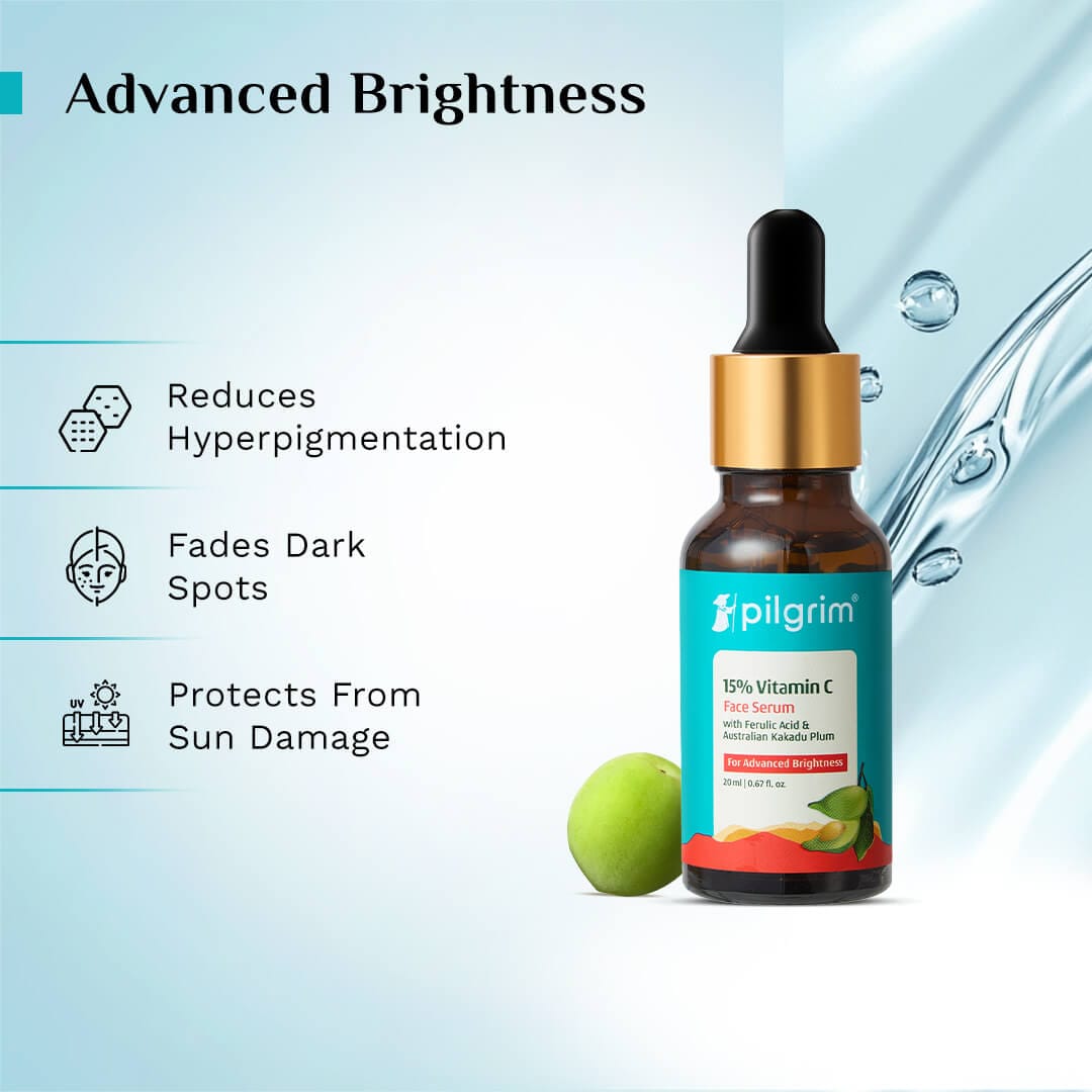 Pilgrim 15% Vitamin C Face Serum For Advanced Brightness (20 ml) – photo 3