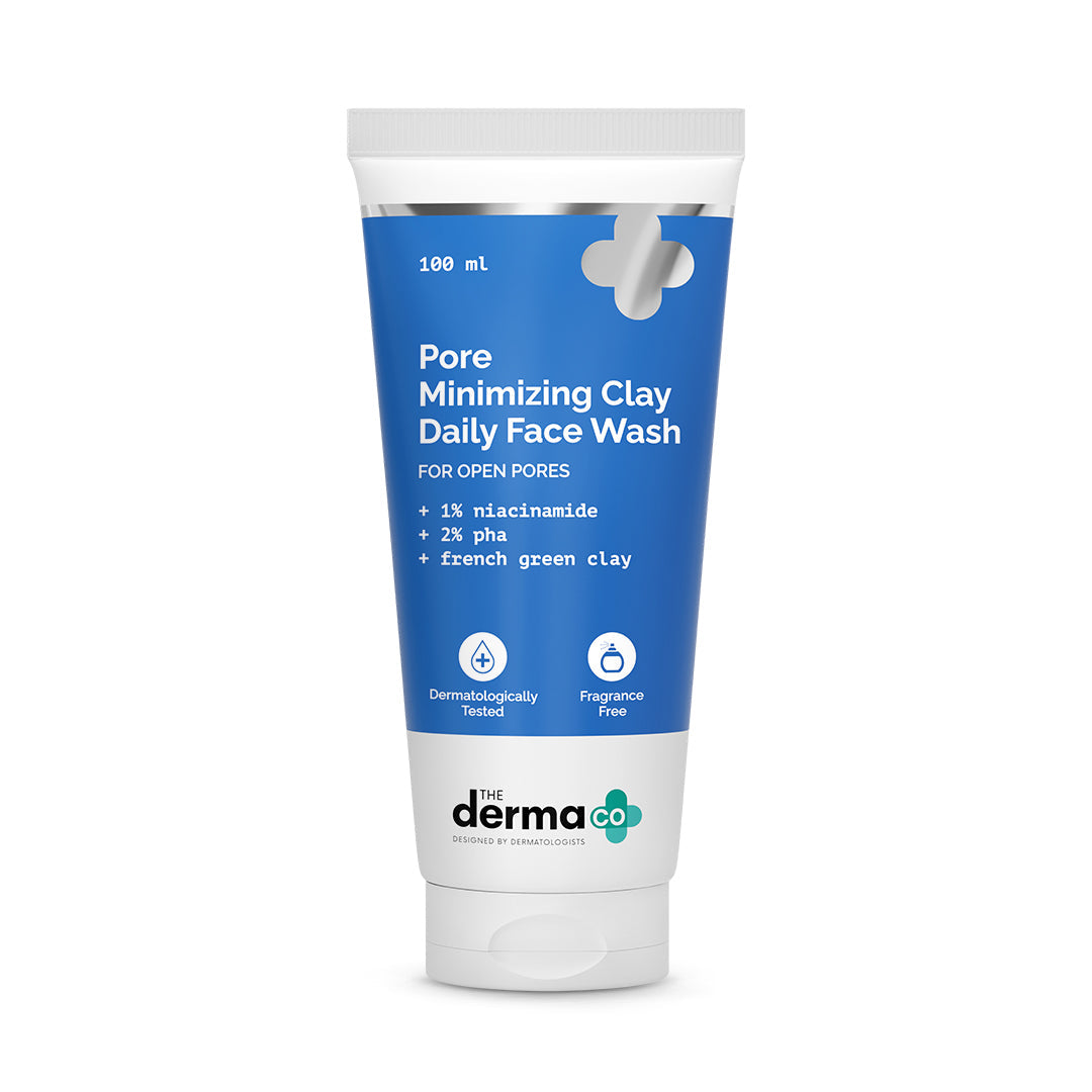 The Derma Co Pore Minimizing Clay Daily Face Wash with 1% Niacinamide & 2% PHA (100 ml) – photo 2