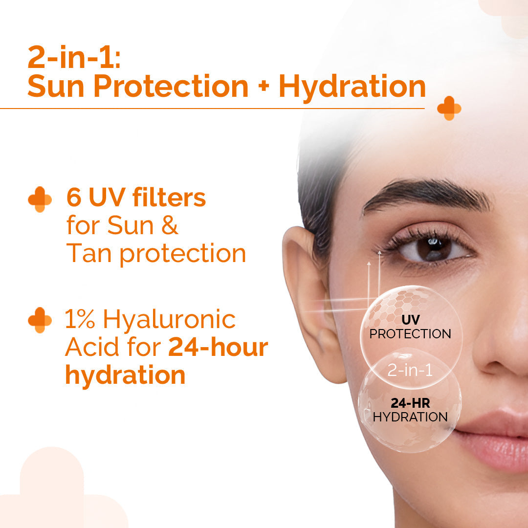 The Derma Co 1% Hyaluronic Sunscreen Aqua Gel with SPF 50 & PA++++ (50g) – photo 6