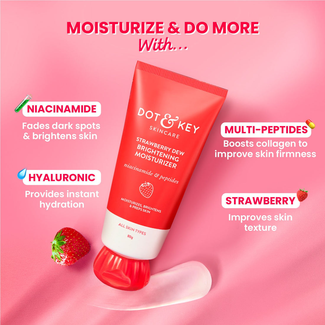 Dot & Key Strawberry Dew Do-It-All Moisturizer (80g) – photo 3