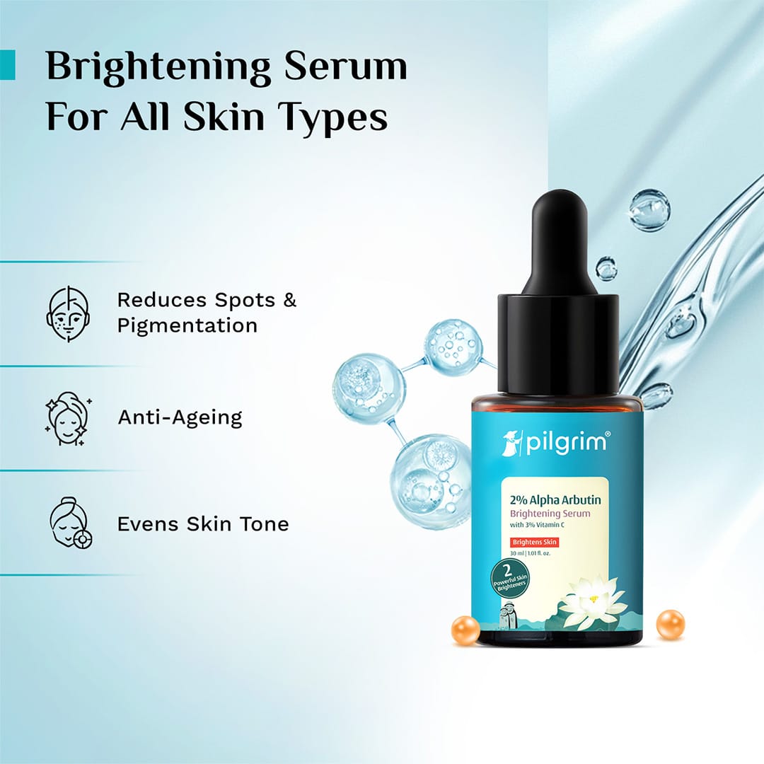 Pilgrim 2% Alpha Arbutin & 3% Vitamin C Brightening Serum (30ml) – photo 3