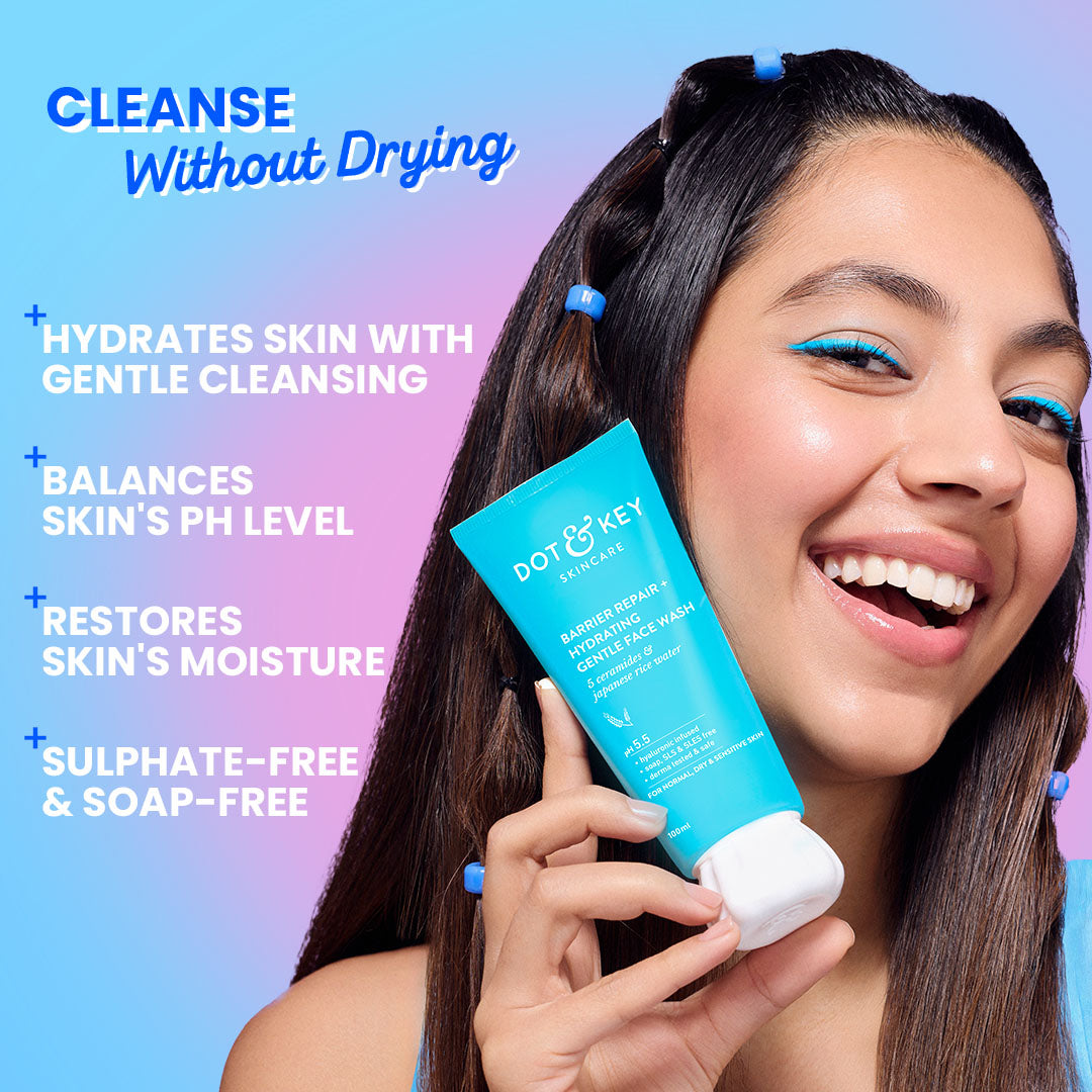 Dot & Key Barrier Repair + Hydrating Gentle Face Wash (100ml) – photo 5