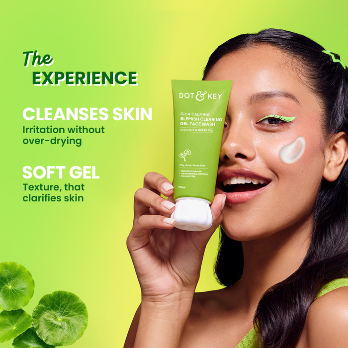 Dot & Key Cica + Salicylic Acid Face Wash for Oily, Acne-Prone Skin (100ml) – photo 4