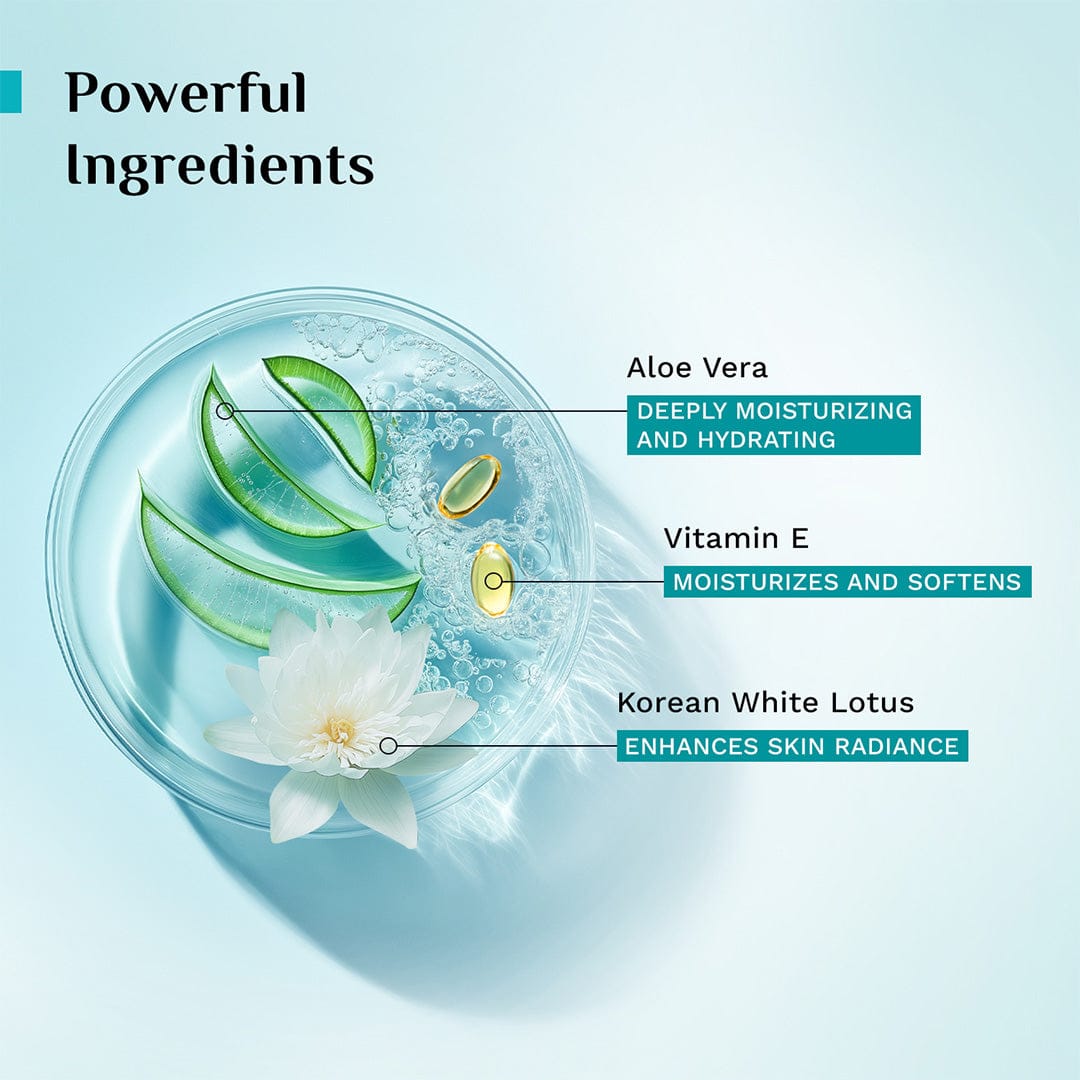 Pilgrim 99% Aloe Vera Gel with White Lotus, Vitamin E & B5 (200 g) – photo 4